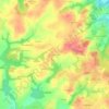 Topografische kaart Cosquer Jehan, hoogte, reliëf