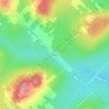 Topografische kaart Ménard, hoogte, reliëf
