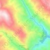 Topografische kaart Tocra, hoogte, reliëf