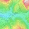 Topografische kaart La Poza, hoogte, reliëf