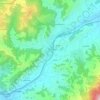 Topografische kaart Escholzmatt, hoogte, reliëf