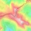 Topografische kaart Soum de Barroude, hoogte, reliëf