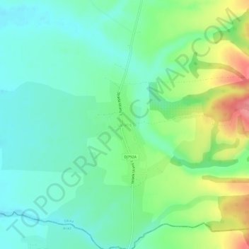 Topografische kaart Ucuriș, hoogte, reliëf