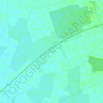Topografische kaart Decebal, hoogte, reliëf