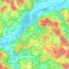 Topografische kaart Valeille, hoogte, reliëf