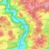 Topografische kaart Artelshofen, hoogte, reliëf