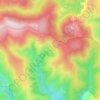 Topografische kaart Le Fossat, hoogte, reliëf