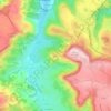 Topografische kaart Panat, hoogte, reliëf
