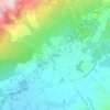 Topografische kaart Les Gardiols, hoogte, reliëf