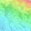 Topografische kaart Les Jurians, hoogte, reliëf
