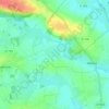 Topografische kaart Cohem, hoogte, reliëf