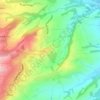 Topografische kaart Valdichiana, hoogte, reliëf