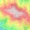 Topografische kaart Ghodesain, hoogte, reliëf