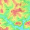 Topografische kaart Nevraumont, hoogte, reliëf