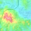 Topografische kaart Cerros del Águila, hoogte, reliëf