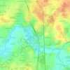 Topografische kaart Le Poncel, hoogte, reliëf