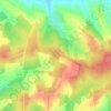 Topografische kaart Lutte, hoogte, reliëf