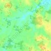 Topografische kaart Verrières, hoogte, reliëf