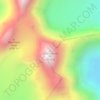 Topografische kaart Gondogoro Ri, hoogte, reliëf