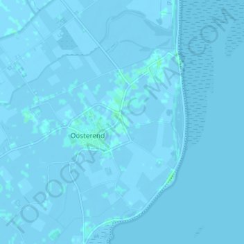 Topografische kaart Zevenhuizen, hoogte, reliëf