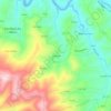Topografische kaart Sarnadela, hoogte, reliëf