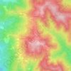 Topografische kaart Casciano, hoogte, reliëf