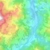 Topografische kaart Bibbone, hoogte, reliëf