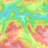 Topografische kaart Huertapelayo, hoogte, reliëf