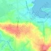 Topografische kaart Kermabon, hoogte, reliëf