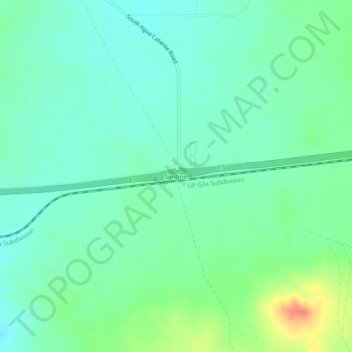 Topografische kaart Sentinel, hoogte, reliëf