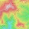 Topografische kaart Alpe di Cavarzano, hoogte, reliëf
