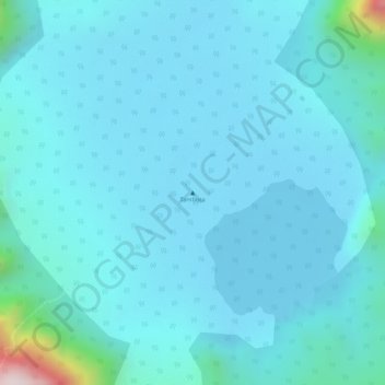 Topografische kaart Tambora, hoogte, reliëf