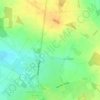 Topografische kaart La Terre du Noyer, hoogte, reliëf