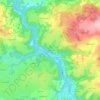 Topografische kaart Vaumoins, hoogte, reliëf