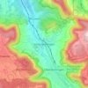 Topografische kaart Unterlenningen, hoogte, reliëf