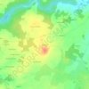 Topografische kaart Montaigu, hoogte, reliëf