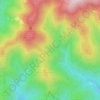 Topografische kaart Becher Kessel und Herrenstube, hoogte, reliëf
