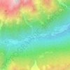 Topografische kaart Canfinello, hoogte, reliëf