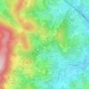 Topografische kaart Les Enceints, hoogte, reliëf