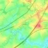 Topografische kaart Saintes, hoogte, reliëf