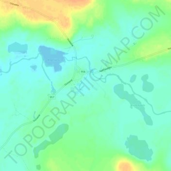 Topografische kaart Peltovuoma, hoogte, reliëf