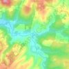 Topografische kaart Il Ferrone, hoogte, reliëf