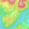 Topografische kaart Galez, hoogte, reliëf