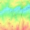Topografische kaart Avin, hoogte, reliëf