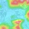 Topografische kaart Géry, hoogte, reliëf