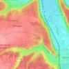 Topografische kaart La Harengère, hoogte, reliëf