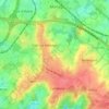 Topografische kaart L'Argilière, hoogte, reliëf