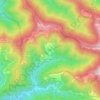 Topografische kaart Tonno, hoogte, reliëf