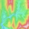 Topografische kaart La Pastorale, hoogte, reliëf
