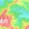 Topografische kaart Fieno, hoogte, reliëf